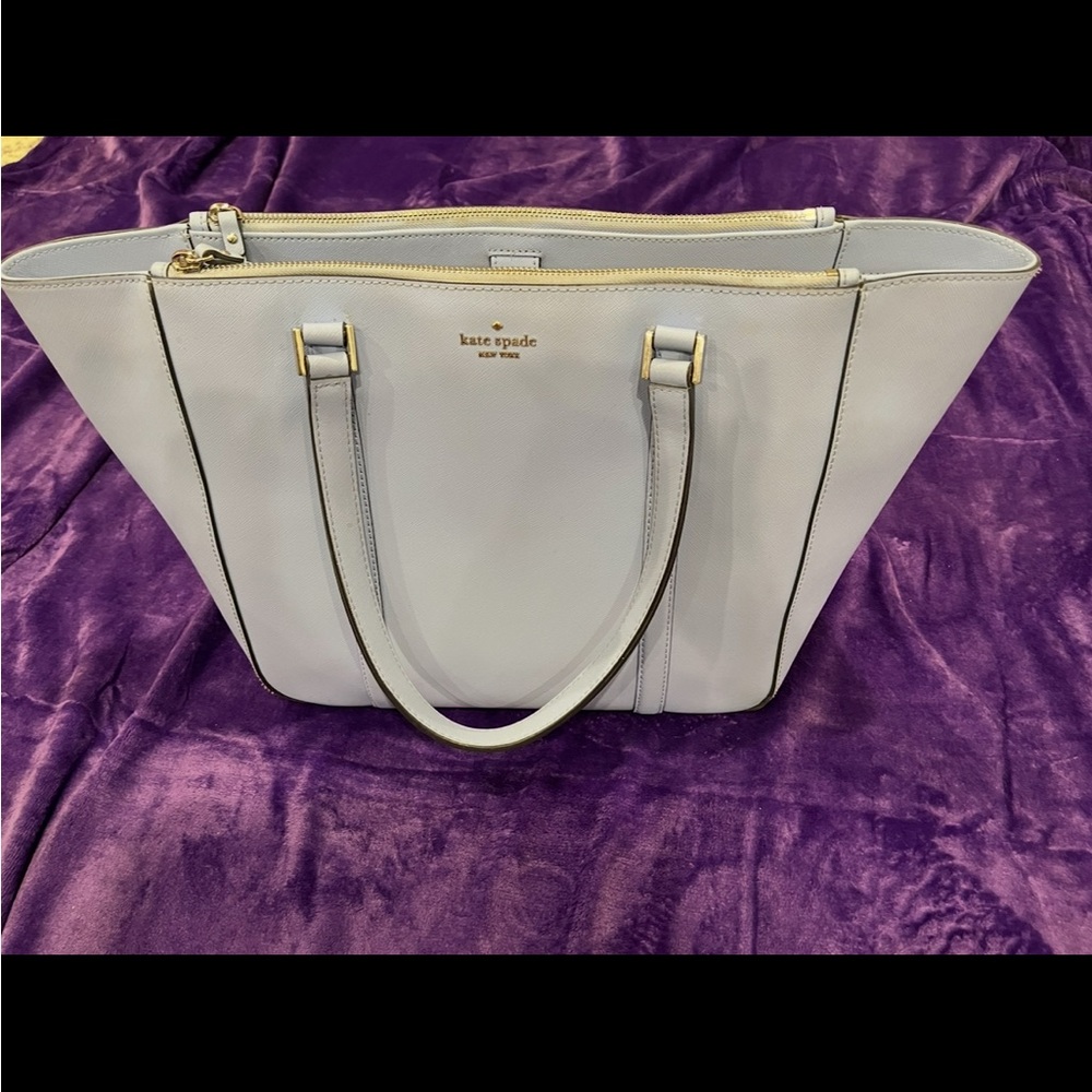Kate Spade Large Sky Blue Women's Handbag with Computer Storage